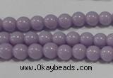 CTU1401 15.5 inches 4mm round synthetic turquoise beads