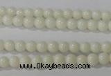 CTU1429 15.5 inches 2mm round synthetic turquoise beads