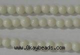 CTU1430 15.5 inches 3mm round synthetic turquoise beads