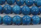 CTU1626 15.5 inches 16mm round synthetic turquoise beads