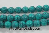 CTU1673 15.5 inches 8mm round synthetic turquoise beads