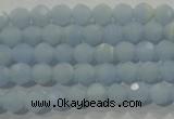 CTU1741 15.5 inches 4mm faceted round synthetic turquoise beads