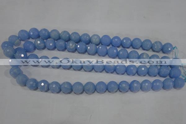 CTU1745 15.5 inches 12mm faceted round synthetic turquoise beads