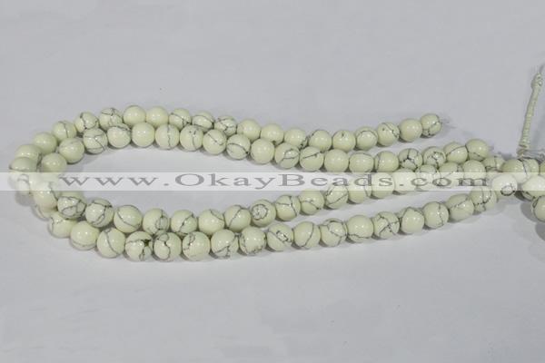 CTU1792 15.5 inches 6mm round synthetic turquoise beads