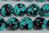 CTU1807 15.5 inches 16mm round synthetic turquoise beads