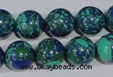 CTU1818 15.5 inches 18mm round synthetic turquoise beads