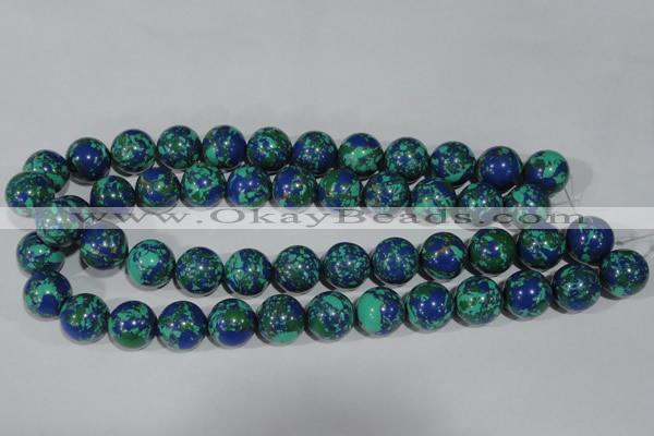 CTU1819 15.5 inches 20mm round synthetic turquoise beads