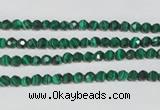 CTU1821 15.5 inches 4mm faceted round synthetic turquoise beads