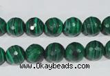 CTU1824 15.5 inches 10mm faceted round synthetic turquoise beads