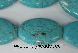 CTU1896 15.5 inches 20*30mm oval imitation turquoise beads