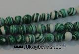 CTU2041 15.5 inches 6mm round synthetic turquoise beads