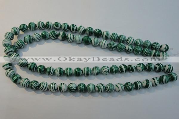 CTU2043 15.5 inches 10mm round synthetic turquoise beads