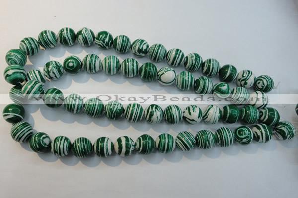 CTU2045 15.5 inches 14mm round synthetic turquoise beads