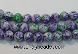 CTU2151 15.5 inches 6mm round synthetic turquoise beads