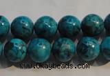 CTU2414 15.5 inches 12mm round synthetic turquoise beads