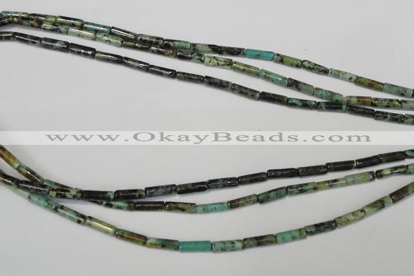 CTU2462 15.5 inches 3*10mm tube African turquoise beads wholesale