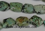 CTU2482 15.5 inches 12*16mm - 13*18mm freeform African turquoise beads