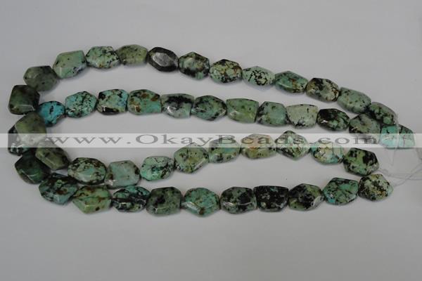 CTU2482 15.5 inches 12*16mm - 13*18mm freeform African turquoise beads