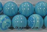 CTU2588 15.5 inches 20mm round synthetic turquoise beads