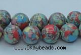 CTU261 16 inches 12mm round imitation turquoise beads wholesale