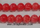 CTU2733 15.5 inches 10mm round synthetic turquoise beads