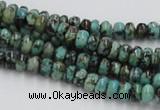 CTU405 15.5 inches 3*6mm rondelle African turquoise beads wholesale