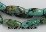 CTU409 15.5 inches 8*12mm rice African turquoise beads wholesale