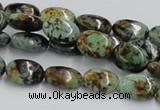 CTU413 15.5 inches 10*14mm oval African turquoise beads wholesale