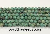 CTU514 15.5 inches 6mm round African turquoise beads wholesale