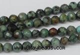 CTU551 15.5 inches 6mm faceted round African turquoise beads