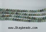 CTU564 15.5 inches 8mm round matte african turquoise beads