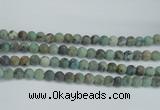 CTU565 15.5 inches 10mm round matte african turquoise beads