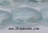 CTW503 15.5 inches 20*30mm faceted & twisted synthetic quartz beads