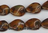 CTW62 15.5 inches 13*18mm twisted oval jasper gemstone beads