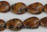 CTW75 15.5 inches 15*20mm twisted oval jasper gemstone beads