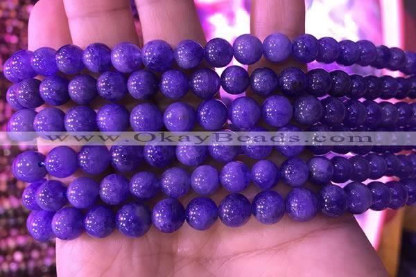 CTZ513 15.5 inches 6mm round natural tanzanite gemstone beads