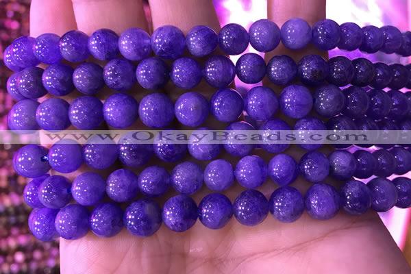 CTZ514 15.5 inches 7mm round natural tanzanite gemstone beads