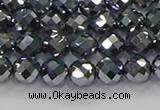 CTZ611 15.5 inches 6mm faceted round terahertz beads wholesale