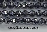 CTZ620 15.5 inches 4mm faceted round terahertz beads wholesale