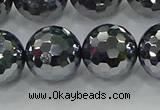 CTZ624 15.5 inches 12mm faceted round terahertz beads wholesale