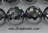 CTZ625 15.5 inches 14mm faceted round terahertz beads wholesale