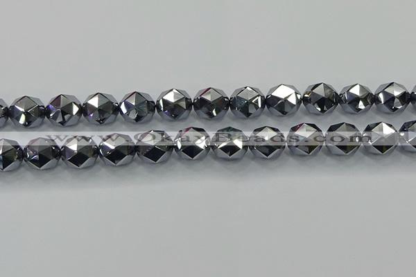 CTZ634 15.5 inches 12mm faceted nuggets terahertz beads wholesale