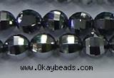 CTZ642 15.5 inches 8mm faceted round terahertz beads wholesale