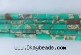 CUBS04 15 inches 4*13mm cuboid synthetic sea sediment jasper beads