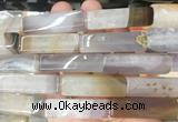 CUBS100 15 inches 12*40mm cuboid agate gemstone beads wholesale CUBS100 15 inches 12*40mm cuboid agate gemstone beads wholesale