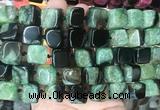 CUBS123 15 inches 12*13mm cube agate gemstone beads wholesale CUBS123 15 inches 12*13mm cube agate gemstone beads wholesale