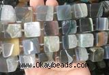 CUBS128 15 inches 14*15mm cube agate gemstone beads wholesale CUBS128 15 inches 14*15mm cube agate gemstone beads wholesale
