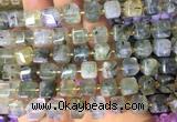 CUBS27 15 inches 8*8mm faceted cube prehnite gemstone beads