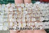 CUBS35 15 inches 6 - 7mm cube white crystal gemstone beads wholesale