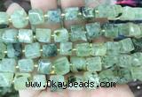 CUBS58 15 inches 8 - 9mm cube prehnite gemstone beads wholesale